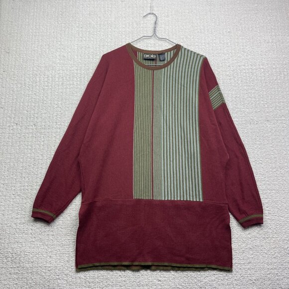 VTG Arola Made In Finland Tunic top Sz 10 Avant-garde Color block Geometric - Picture 1 of 16